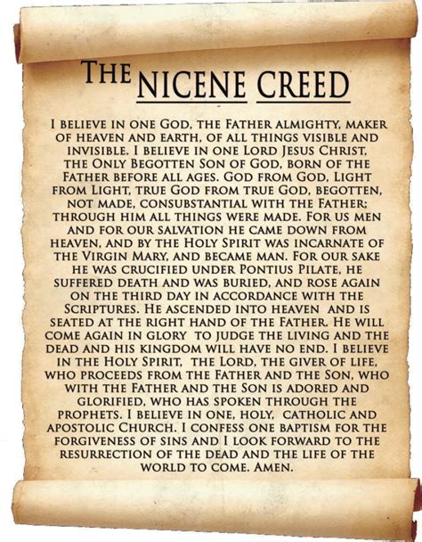 nicenska trosbekännelsen|Nicene Creed